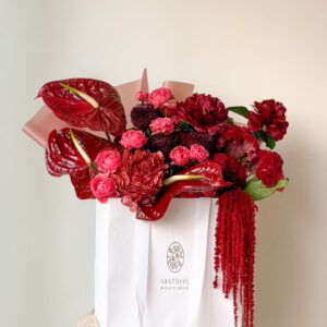 Crimson Luxe Anthurium